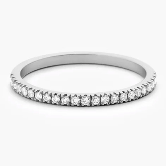 Ferkos Fine Jewelry 14CT White Gold Wedding Band 7